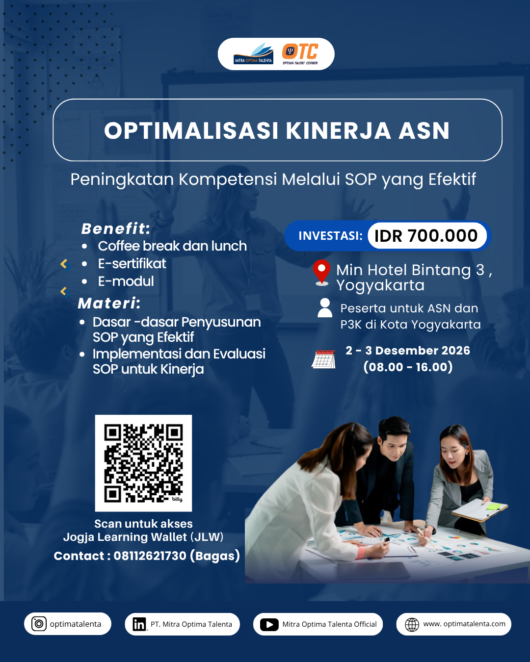 Flyer Optimalisasi Kinerja ASN : Peningkatan Kompetensi Melalui SOP yang Efektif