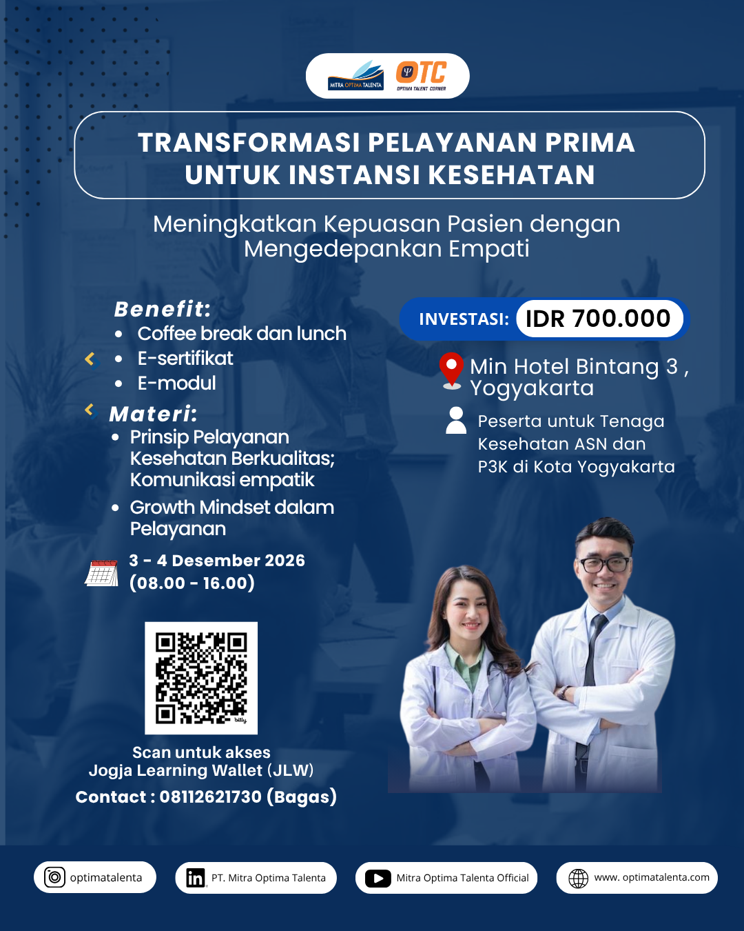 Flyer Transformasi Pelayanan Kesehatan: Meningkatkan Kepuasan Pasien dengan Mengedepankan Empati
